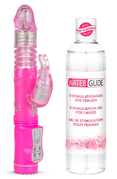 Paketerbjudande Rabbitvibrator + Orgasm Glidmedel 300ml 3 Paketerbjudande Rabbitvibrator + Orgasm Glidmedel 300ml