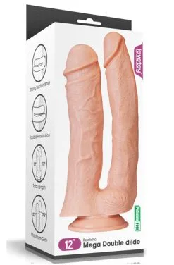 Lovetoy Realistic Mega Double Dildo 30,5 Cm -Anal sexleketøy butikk p realistic mega double dildo 30 5cm 3