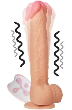 IntoYou Realistic Vibrating Dildo With Remote Liquid Silicone 24cm