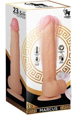 IntoYou Realistic Vibrating Dildo With Remote Liquid Silicone 24cm -Anal sexleketøy butikk p realistic vibrating dildo with remote liquid silicone 24cm 3 104702