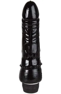 Sustainable Pleasure Realistic Vibrating Dong Black 20 Cm -Anal sexleketøy butikk p realistic vibrating dong black 20 cm productimage 2