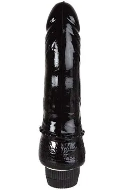 Sustainable Pleasure Realistic Vibrating Dong Black 20 Cm -Anal sexleketøy butikk p realistic vibrating dong black 20 cm productimage 3