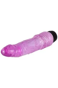 Sustainable Pleasure Realistic Vibrating Dong Purple 18 Cm -Anal sexleketøy butikk p realistic vibrating dong purple 18 cm 3 124753