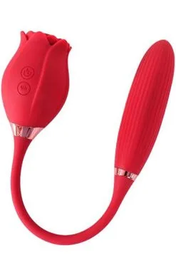 Sustainable Pleasure Red Rose Suction + Vibrating Bullet
