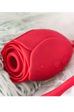 Sustainable Pleasure Red Rose Suction + Vibrating Bullet 8 Sustainable Pleasure Red Rose Suction + Vibrating Bullet -Anal sexleketøy butikk p red rose suction vibrating bullet productimage 3 112053