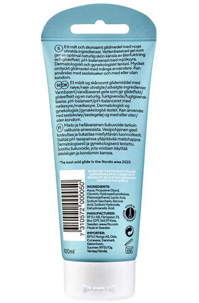 RFSU Klick Natural Glide 100ml 4 RFSU Klick Natural Glide 100ml - Bilde 2