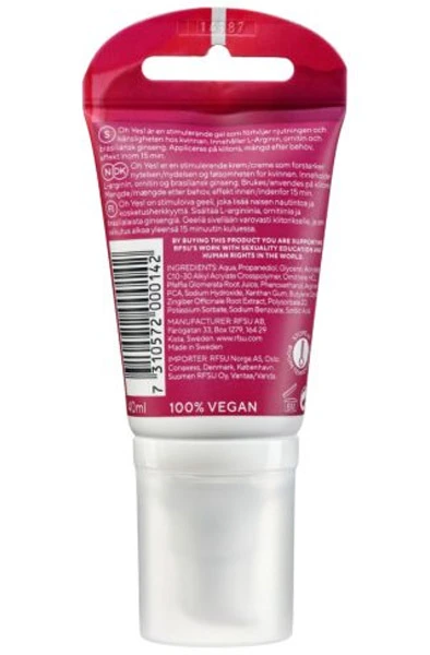 RFSU Sense Me Oh Yes! 40ml 4 RFSU Sense Me Oh Yes! 40ml - Bilde 2