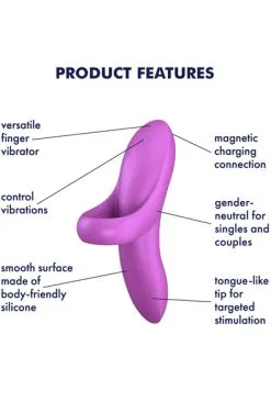 Satisfyer Bold Lover Finger Vibrator Dark Pink 7 Satisfyer Bold Lover Finger Vibrator Dark Pink -Anal sexleketøy butikk p satisfyer bold lover finger vibrator dark pink productimage 2 1