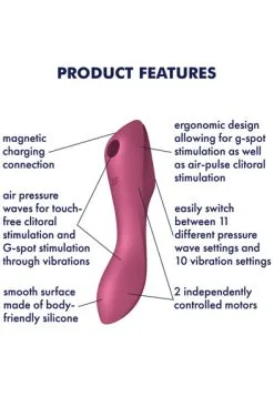 Satisfyer Curvy Trinity 3 Red 6 Satisfyer Curvy Trinity 3 Red -Anal sexleketøy butikk p satisfyer curvy trinity 3 red productimage 2 1