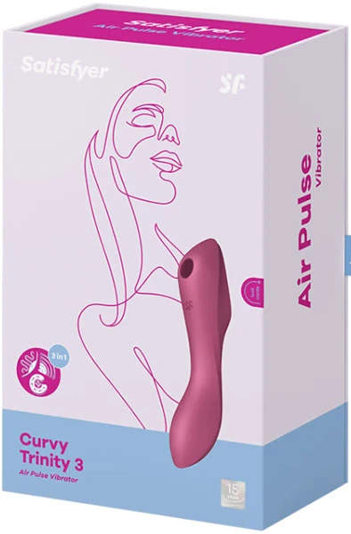 Satisfyer Curvy Trinity 3 Red 5 Satisfyer Curvy Trinity 3 Red - Bilde 3
