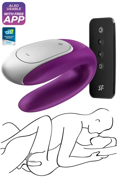 Satisfyer Double Fun Purple -Anal sexleketøy butikk p satisfyer double fun purple 235031 1
