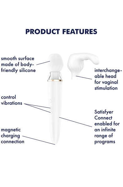 Satisfyer Double Wand-er White 4 Satisfyer Double Wand-er White - Bilde 2
