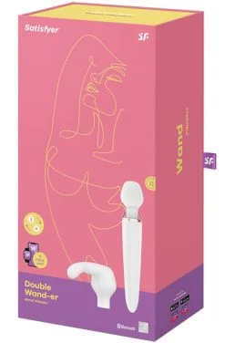 Satisfyer Double Wand-er White 9 Satisfyer Double Wand-er White -Anal sexleketøy butikk p satisfyer double wand er white 4 111219