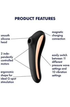 Satisfyer Dual Kiss Black 8 Satisfyer Dual Kiss Black -Anal sexleketøy butikk p satisfyer dual kiss black 2 160919 1