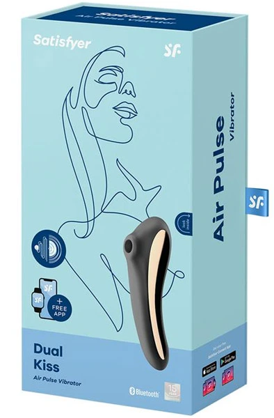 Satisfyer Dual Kiss Black 7 Satisfyer Dual Kiss Black - Bilde 5