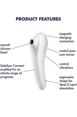 Satisfyer Dual Pleasure White -Anal sexleketøy butikk p satisfyer dual pleasure white 2 230644 1
