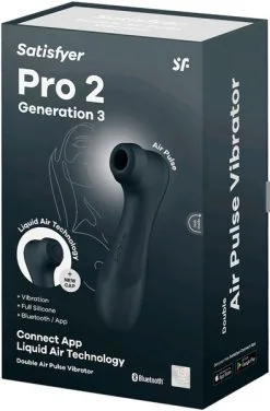 Satisfyer Pro 2 Gen. 3 With Liquid Air & Bluetooth App Black 15 Satisfyer Pro 2 Gen. 3 With Liquid Air & Bluetooth App Black -Anal sexleketøy butikk p satisfyer pro 2 gen. 3 with liquid air bluetooth app black productimage 7 125603 1