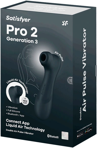 Satisfyer Pro 2 Gen. 3 With Liquid Air & Bluetooth App Black 9 Satisfyer Pro 2 Gen. 3 With Liquid Air & Bluetooth App Black - Bilde 7