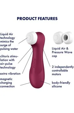 Satisfyer Pro 2 Generation 3 With Liquid Air Red -Anal sexleketøy butikk p satisfyer pro 2 generation 3 with liquid air red productimage 2 124342 1