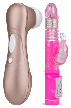 Paketerbjudande Satisfyer Pro 2 + Thrusting Rabbit Vibrator