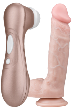 Paketerbjudande Satisfyer Pro 2 NG + Realistisk Dildo
