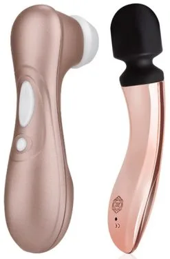 Paketerbjudande Satisfyer Pro 2 + Rosy Gold Nouveau Curve