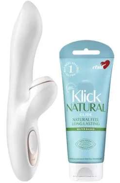 Paketerbjudande Satisfyer Pro G-Spot Rabbit + Klick Natural Glide 100 Ml