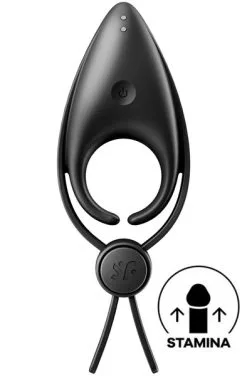 Satisfyer Sniper Vibrating Cock Ring Black