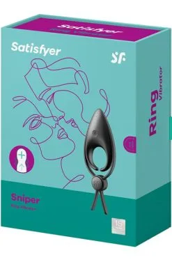 Satisfyer Sniper Vibrating Cock Ring Black -Anal sexleketøy butikk p satisfyer sniper vibrating cock ring black 4 192343