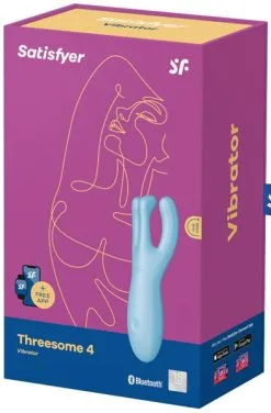 Satisfyer Threesome 4 Blue -Anal sexleketøy butikk p satisfyer threesome 4 blue 4 145432 1