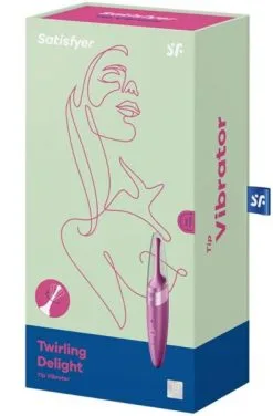 Satisfyer Twirling Delight Tip Vibrator Berry -Anal sexleketøy butikk p satisfyer twirling delight tip vibrator berry 4 081301