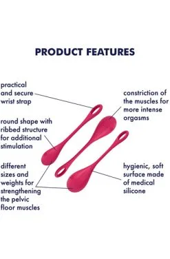 Satisfyer Yoni Power 1 Balls Traning Set -Anal sexleketøy butikk p satisfyer yoni power 1 balls traning set 2 182543