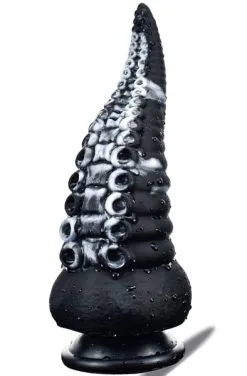 ToppedMonster Sealik Tentacle Dildo Black-White 26 Cm
