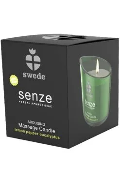Swede Senze Massage Candle Lemon Pepper Eucalyptus 150ml -Anal sexleketøy butikk p senze massage candle lemon pepper eucalyptus 150ml productimage 3