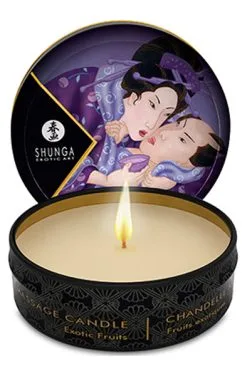 Shunga Erotic Art Massage Candle Exotic Fruits 30ml -Anal sexleketøy butikk p shunga erotic art massage candle exotic fruits 30ml 2