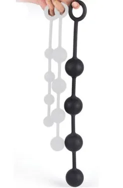 The Red Silicone Anal Balls Quarty L 45cm