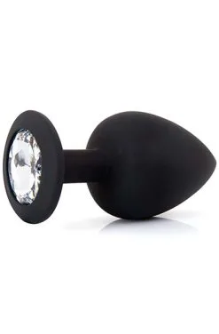 Sustainable Pleasure Silicone Plug With Gem Large