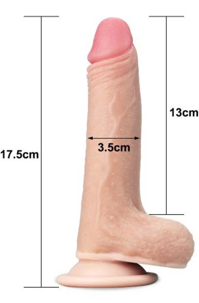 Lovetoy Sliding Skin Dual Layer Dildo 17,5 Cm 5 Lovetoy Sliding Skin Dual Layer Dildo 17,5 Cm - Bilde 3