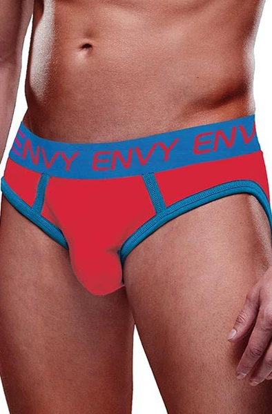 Envy Menswear Solid Envy Jock Red Blue 3 Envy Menswear Solid Envy Jock Red Blue