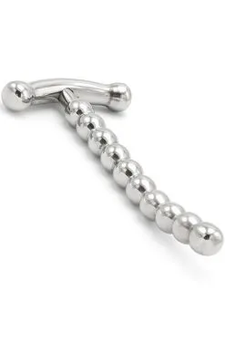 Kiotos Solid Penis Plug Curved With T Handle