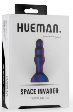 HUEMAN. Space Invader Vibrating Butt Plug -Anal sexleketøy butikk p space invader vibrating butt plug 4 234558