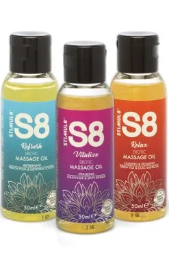 Stimul8 Massage Oil Box 3 X 50ml