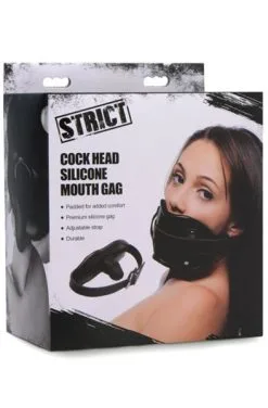 Strict Cock Head Silicone Mouth Gag