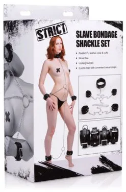 Strict Slave Bondage Shackle Set -Anal sexleketøy butikk p strict slave bondage shackle set 4