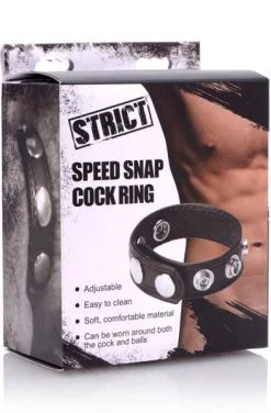 Strict Speed Snap Cock Ring -Anal sexleketøy butikk p strict speed snap cock ring 3 201650