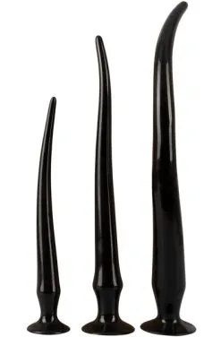 You2Toys Super Long Flexible Butt Plug Set Black