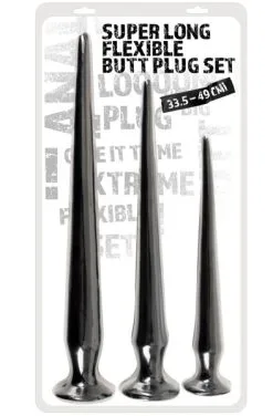 You2Toys Super Long Flexible Butt Plug Set Black 11 You2Toys Super Long Flexible Butt Plug Set Black -Anal sexleketøy butikk p super long flexible butt plug set black productimage 5