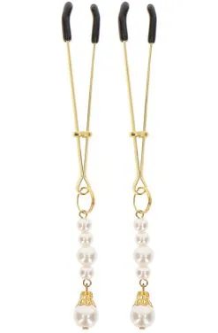 Taboom Tweezers With Pearls Gold
