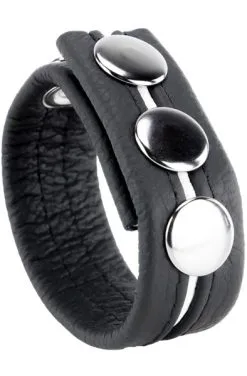 The Red Cockring En Cuir Black/White
