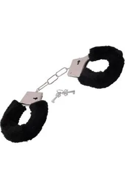 TOYZ4LOVERS Furry Handcuffs Black